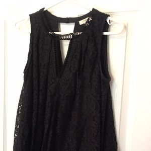 Black sleeveless top